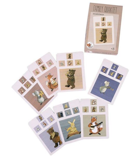 Egmont Toys kwartetspel muzikanten FSC karton educatief spel 3+