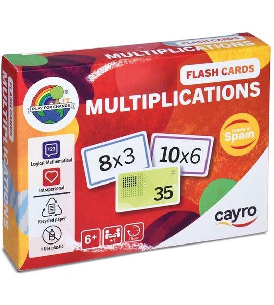 Cayro Flash Cards Leer Vermenigvuldigen
