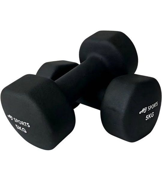 AJ-Sports Dumbbell set vinyl - 2 x 5kg