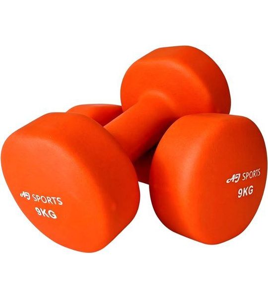 AJ-Sports Dumbbell set vinyl - 2 x 9kg