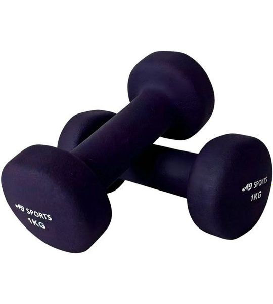 AJ-Sports Dumbbell set vinyl - 2 x 1kg