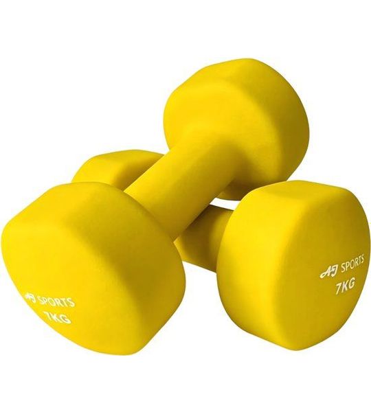 AJ-Sports Dumbbell set vinyl - 2 x 7kg