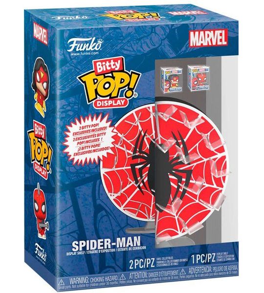 Marvel Bitty POP! Display with 2 Vinyl Figures Spider-Man Web