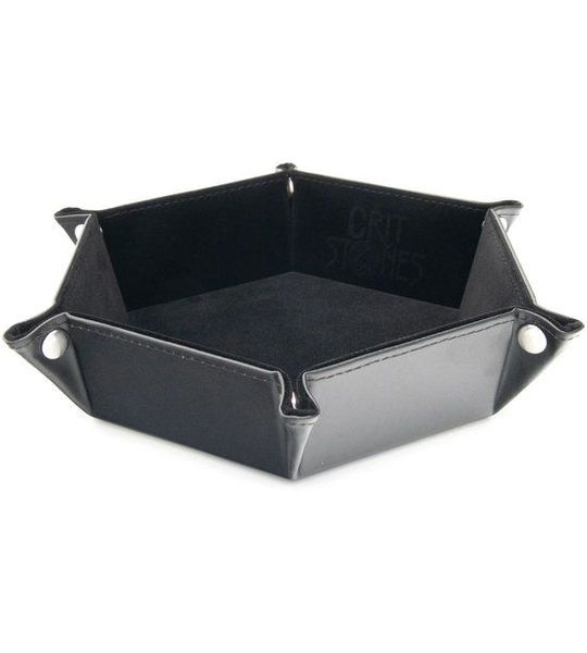 Crit Stones Foldable Dice Tray: Black
