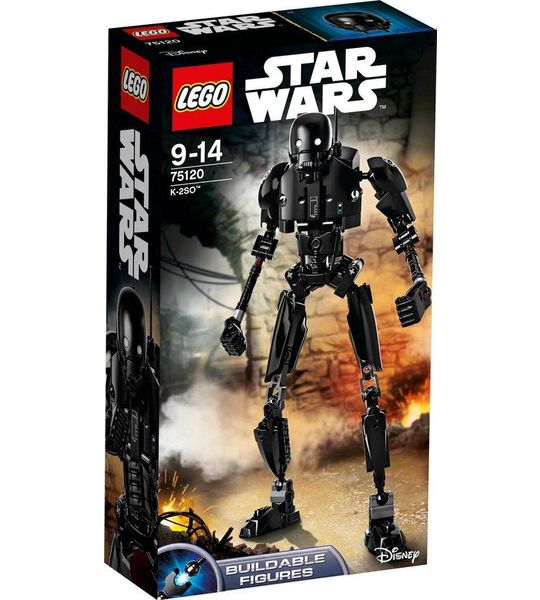 LEGO Star Wars K-2SO Bouwfiguur Zwart, Grijs 75120