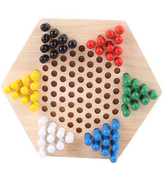 Dailygoods- Dammenset - Houten Spel - Educatief Speelgoed