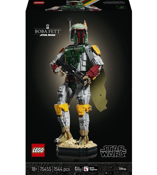 LEGO Star Wars Boba Fett Bouwpakket voor Volwassenen en Decoratie 75455
