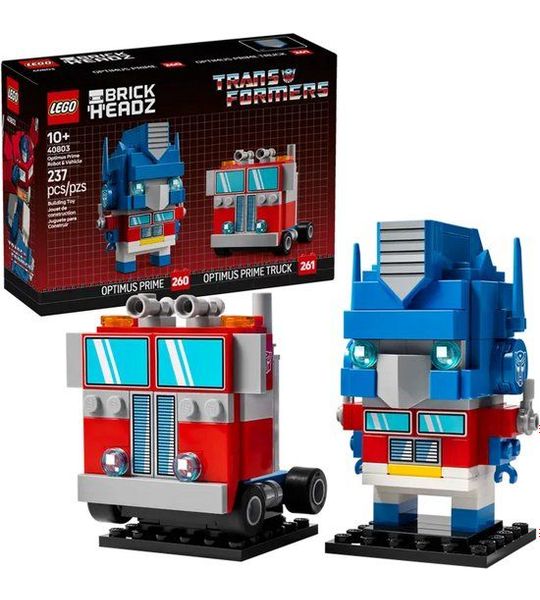 LEGO Transformers Brickheadz 40803 - Optimus Prime robot en voertuig