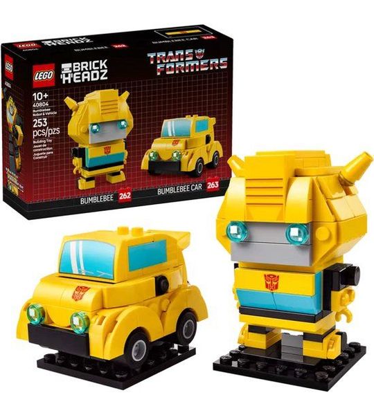 LEGO Transformers Brickheadz 40804 - Bumblebee robot en voertuig