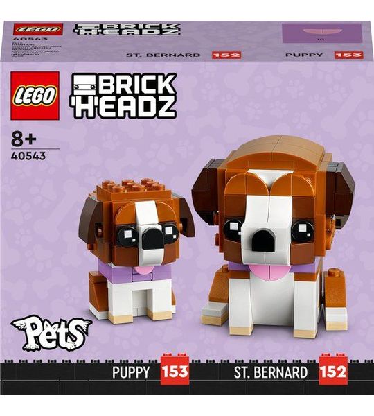 LEGO Brickheadz 40543 - St. Bernard en Puppy