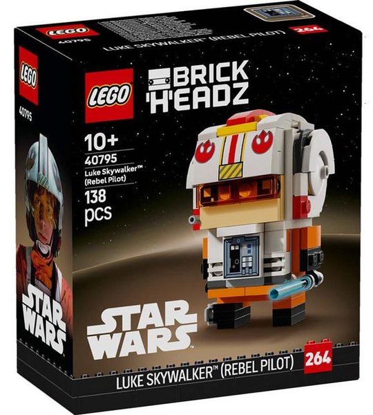 LEGO Star Wars BrickHeadz 40795 - Luke Skywalker (Rebel Pilot)