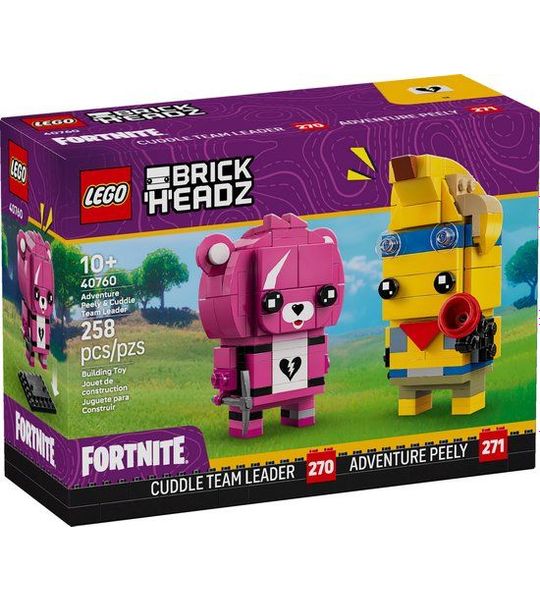 LEGO Fortnite Brickheadz 40760 - Adventure Peely en Cuddle Team Leader