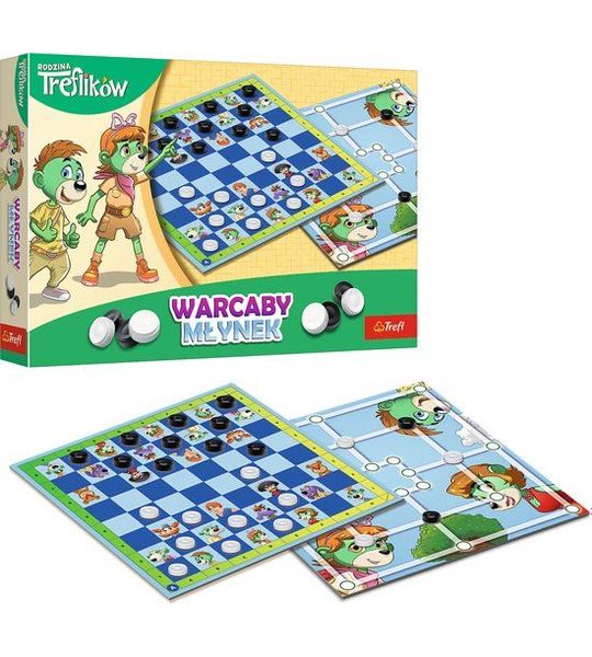 Game - Checkers And Mill Trefl Family Trefl 02658 - UNI