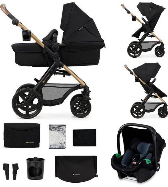 Kinderwagen Kinderkraft Moov2 3-in-1 PRO Pure Black