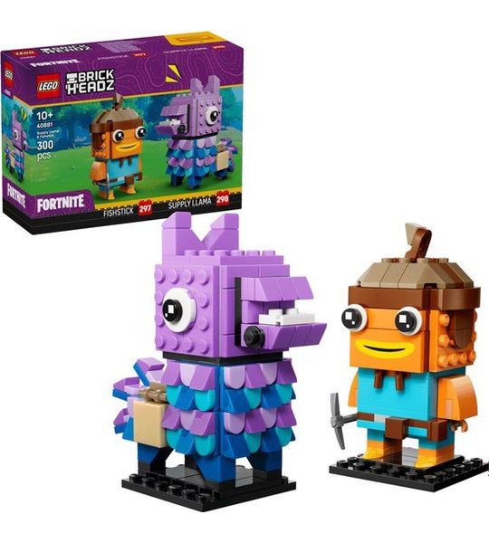 LEGO Fortnite Brickheadz 40881 - Supply Llama en Fishstick figuren