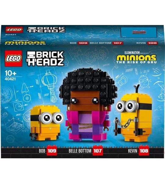 Lego 40421 Brickheadz Minions Belle Bottom, Kevin en Bob