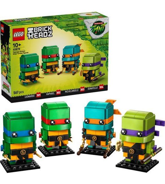 LEGO Brickheadz 40878 - Teenage Mutant Ninja Turtles Figuren