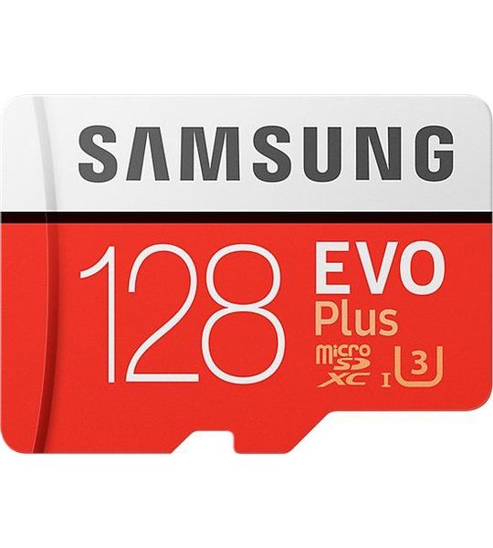 Samsung EVO Plus microSD Kaart incl. adapter 128GB
