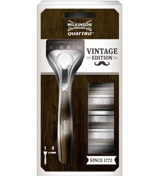 Stuk Wilkinson Sword Quattro Scheerapparaat Vintage Edition