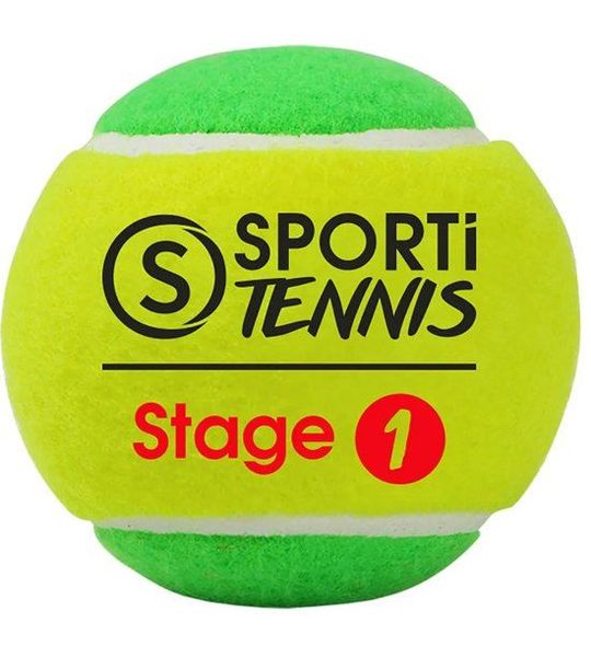 Sporti France Stage 1 Tennisballen 36 Eenheden Geel