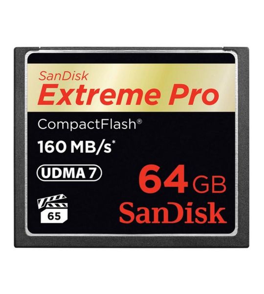 SanDisk CF Extreme Pro 64GB 160MB/sec Compact Flash kaart