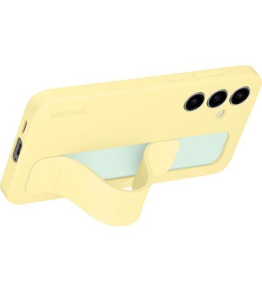 Samsung Standing Grip Case Telefoonhoesje Voor Samsung S24 Fe Geel