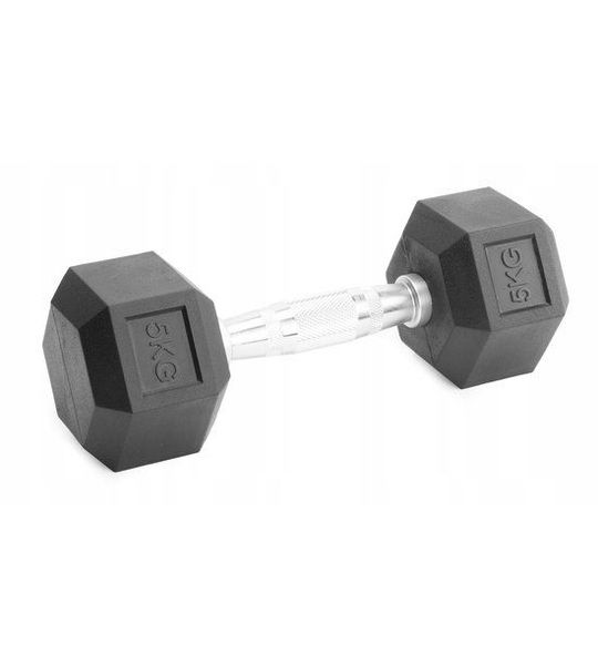 Gegoten Halster 5kg Rubber Hex - Duurzaam en veilig