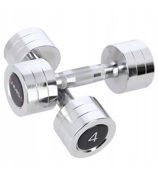 Chromen Halters 2 x 4 kg - Ideaal voor Kracht- en Fitnesstraining