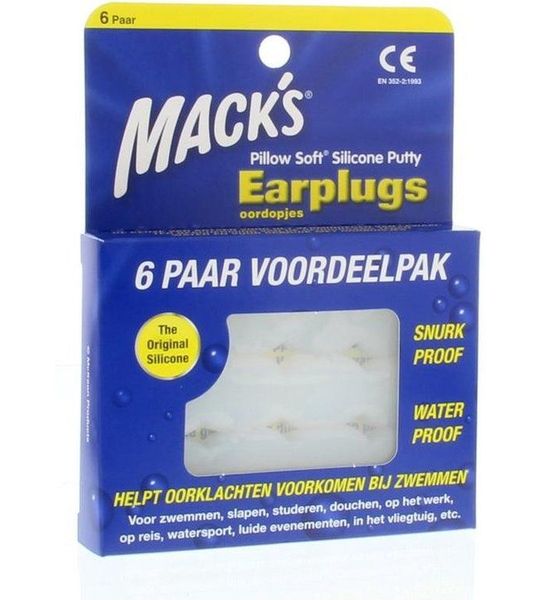 Mack's Oordopjes Zacht 6 paar