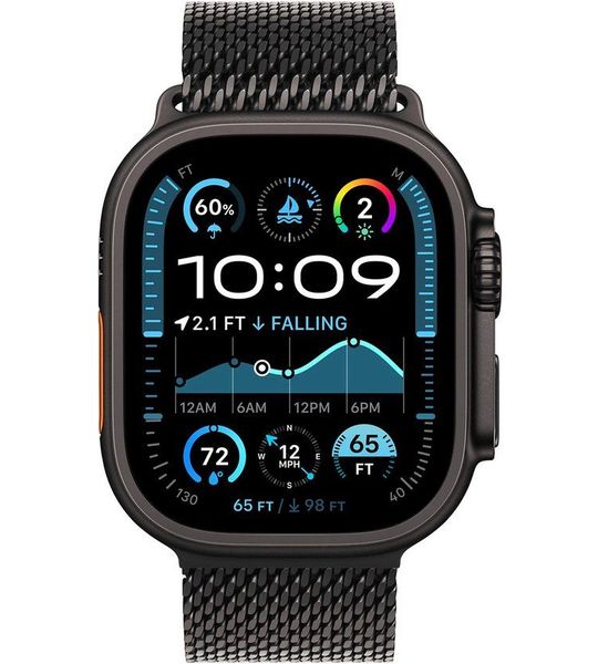 Apple Watch Ultra 2 GPs + Cellular 49mm Black Titanium Milanese Loop Small Smartwatch