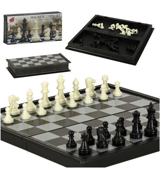 Magnetic Chess Checkers Puzzle Game