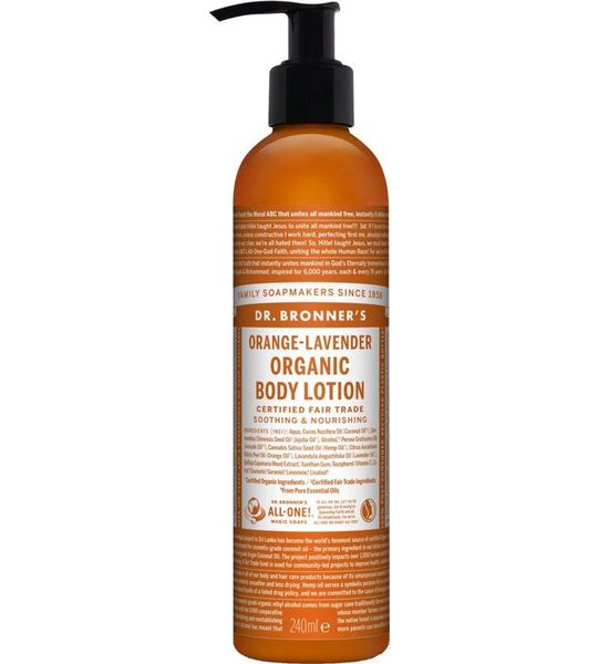 Dr. Bronner Hand- & Bodylotion Sinaasappel Lavendel
