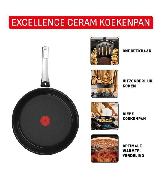 Tefal Koekenpan 30 cm Pan Zwart