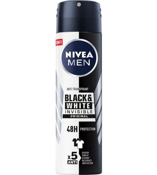 Nivea Men Black & White Invisible Original Deodorant Spray