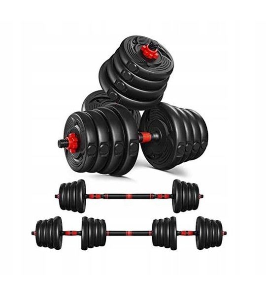 Merkloos Verstelbare Halterset 30kg met Stangfunctie voor Krachttraining
