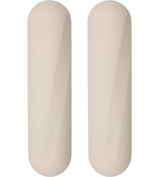 Manamove Dumbbells Set 2 x 1,5 kg - Siliconen Grip - Pilates - Beige