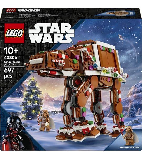 LEGO Star Wars Peperkoek AT-AT Walker Kerst Bouwpakket voor Kinderen 40806