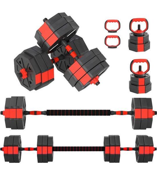 SPORTNOW Halterstang Set-Kunststof, zand-125L x 18B x 18H cm-Rood