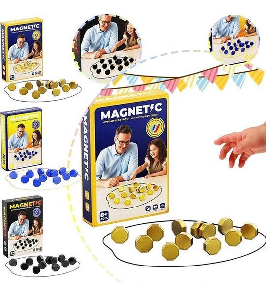 Maxenza Magnetisch Schaakspel - Tafelspel & Actiespel - 20 Gekleurde Magneten