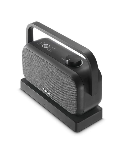Hama Luidspreker voor tv 2 4-GHz-station + Bluetooth draagbaar stereo Bluetooth speaker Zwart