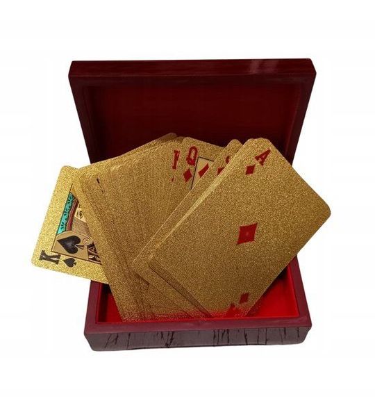 Luxe Gouden Speelkaarten Set met Elegante Geschenkdoos