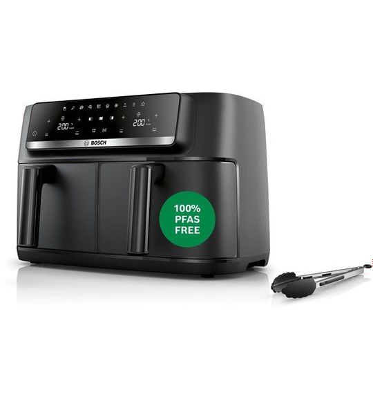 Bosch Serie 4 MAFD440B7 friteuse Dubbel 9 l 2500 W Heteluchtfriteuse Zwart