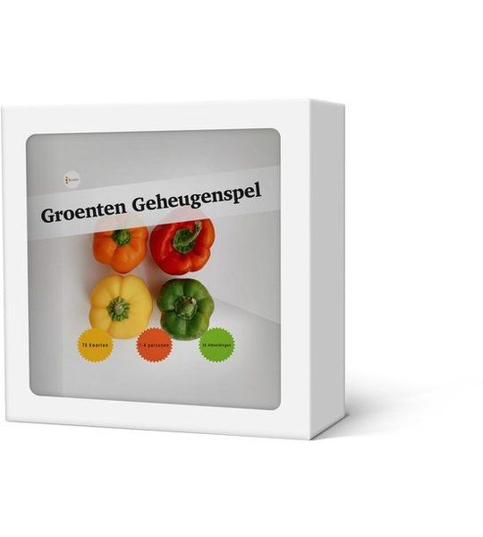 Geheugenspel Groenten - Kaartspel 70 kaarten - gedrukt op karton