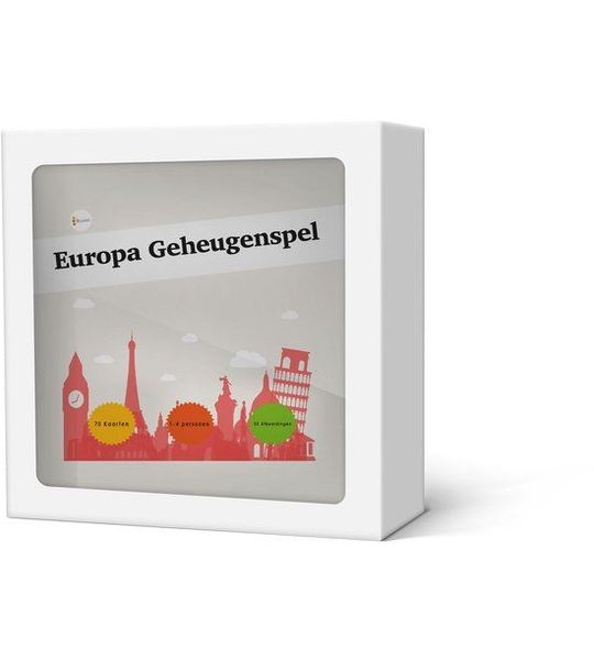 Geheugenspel Europese Landen - Kaartspel 70 kaarten - gedrukt op karton