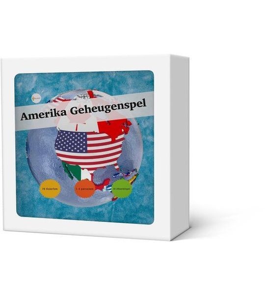 Geheugenspel Amerikaanse Landen - Kaartspel 70 kaarten - gedrukt op karton
