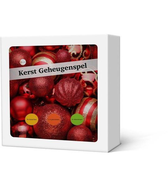 Geheugenspel Kerst - Kaartspel 70 kaarten - gedrukt op karton
