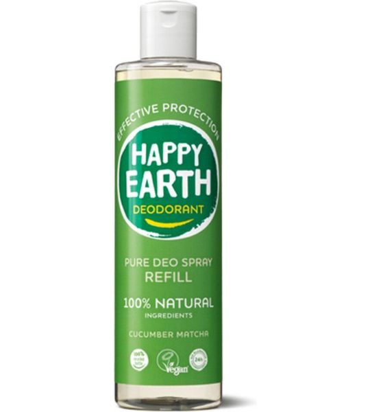 Happy Earth Pure Deo Spray Cucumber Matcha Navulling