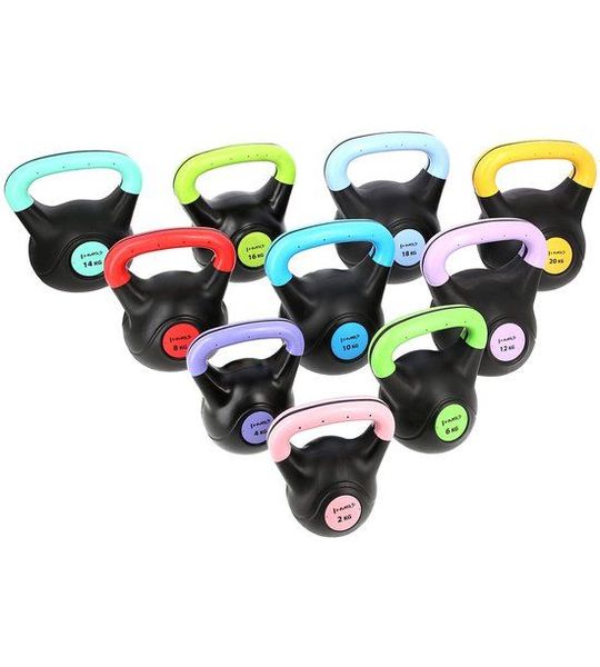 HMS KPC Serie - Kettlebell - 12kg - Cementvulling - PE Coating