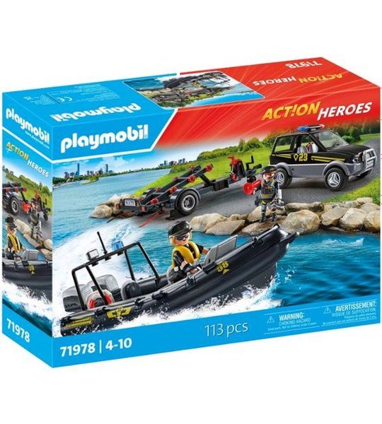PLAYMOBIL Action Heroes Special Task Force Inzet met Onderwatermotor