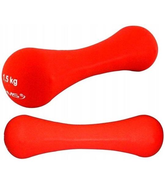 HMS Gietijzeren Halter met Neopreen Coating - 1.5 KG